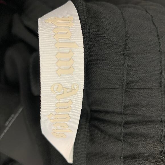 PALM ANGELS Size M Black Multi-Color Stripe Polyester Flared Casual Pants - Picture 5 of 5